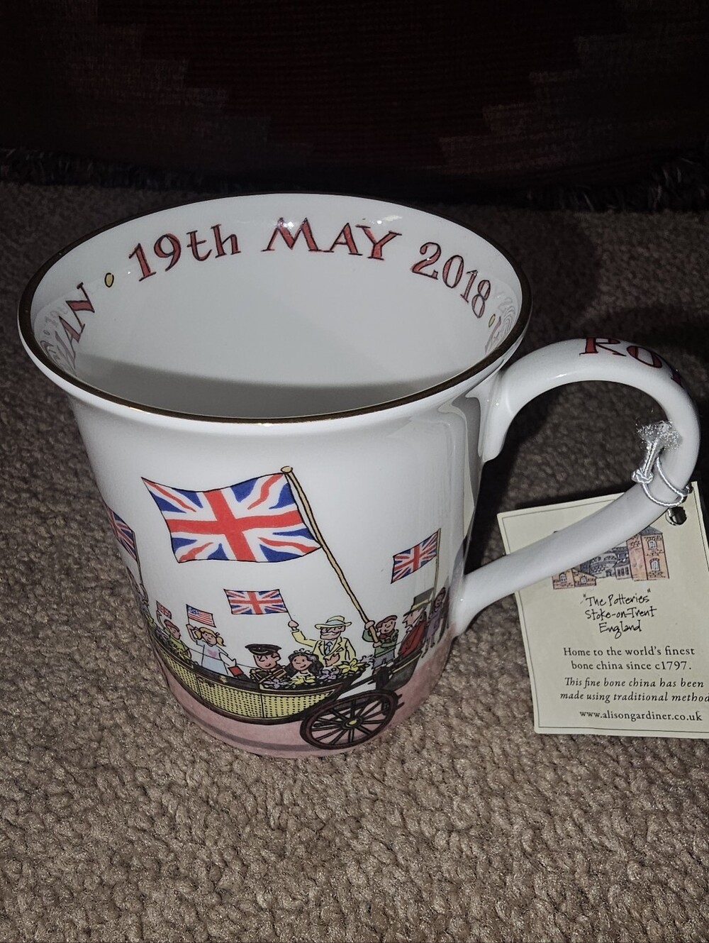 Prince Harry and Meghan Markle Commemorate Wedding Cup England. Alison Gardiner